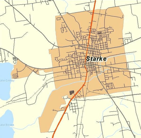 City of Starke Map